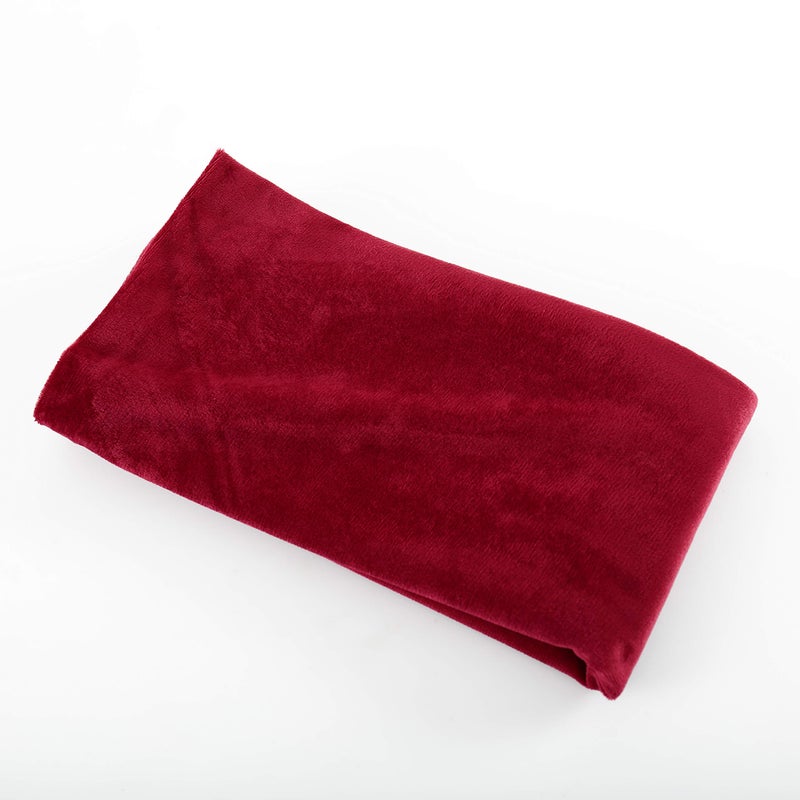 EVOLIVE Soft Micromink Body Pillow Cover 21''x54'', Wine (100% Polyester, Zipper Closure, US Women-Owned) - Image 3